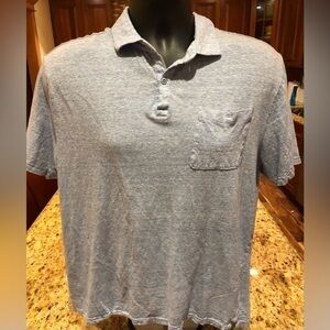 Johnnie-O youth “Hangin’ out” polo. EUC. sharp light blue.‎ Large